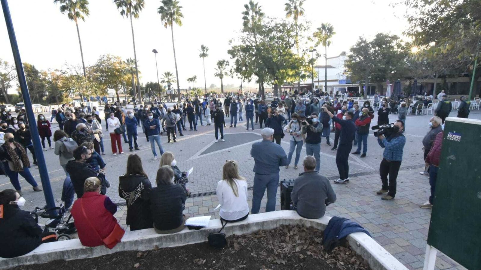 La concentración en Palmones.