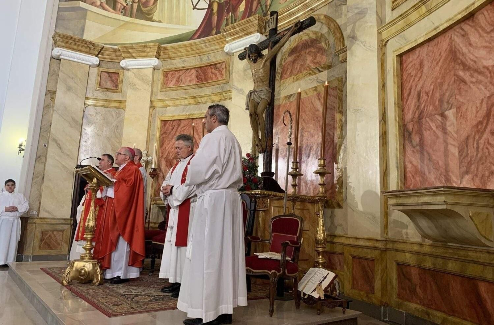 El obispo de Huelva durante la homilía del Día del Patrón.