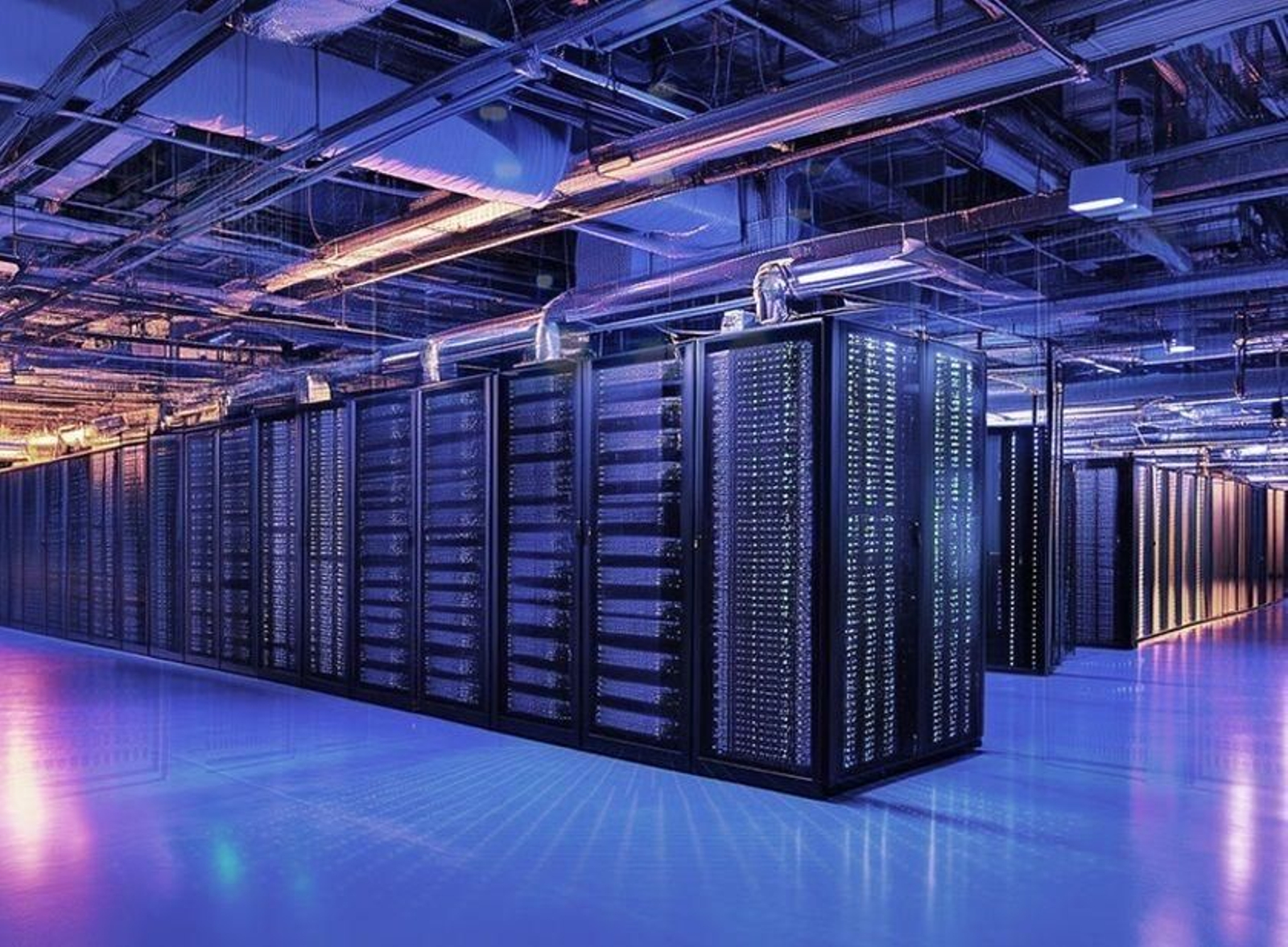 Imagen de un centro de datos. Imagen de un centro de datos.