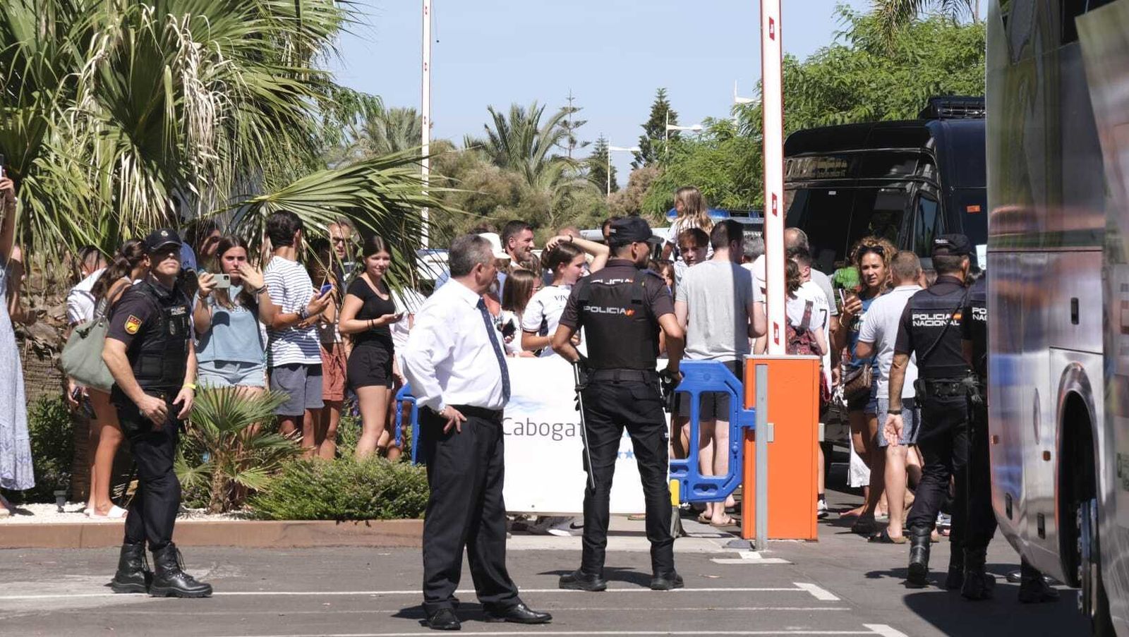La llegada del Real Madrid a Almería en imágenes