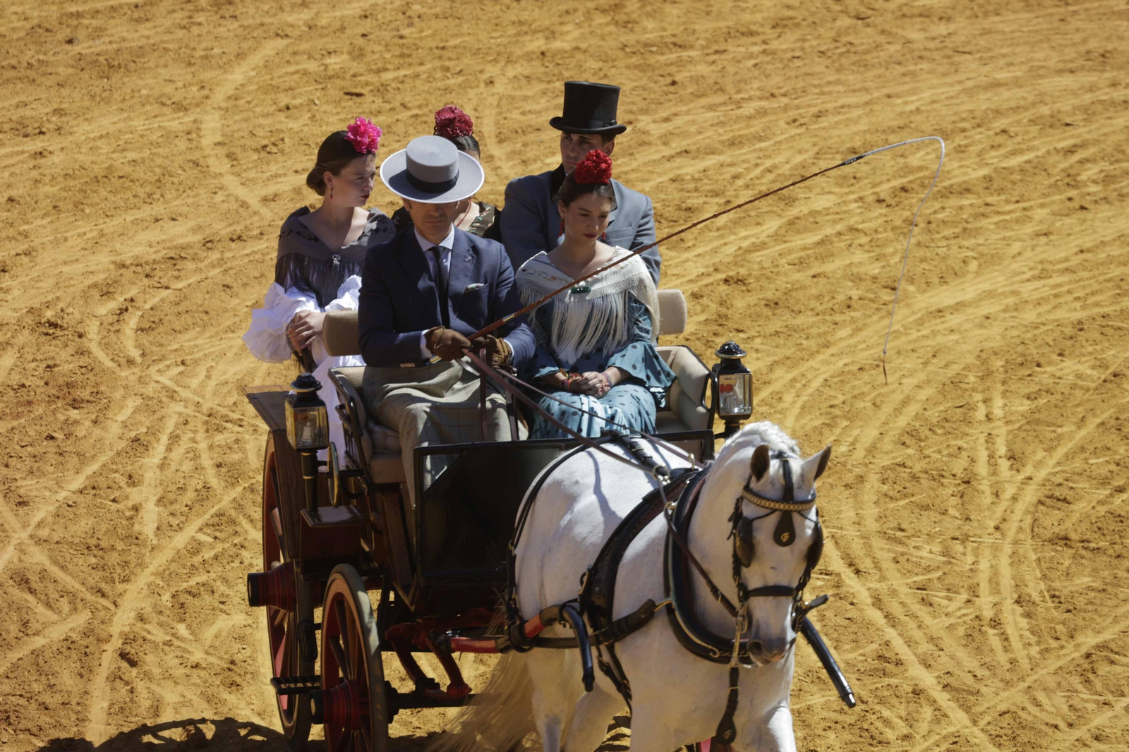 Las imágenes de la exhibición  de enganches en la Maestranza