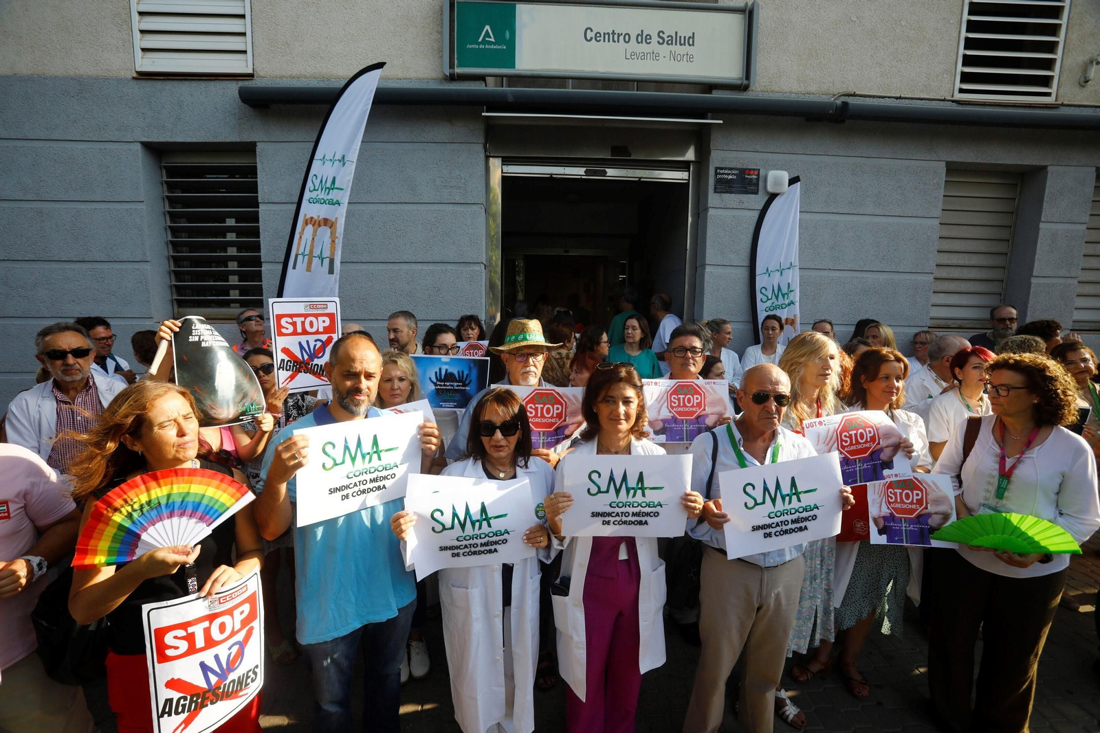 Concentración en el centro de salud Levante-Norte.