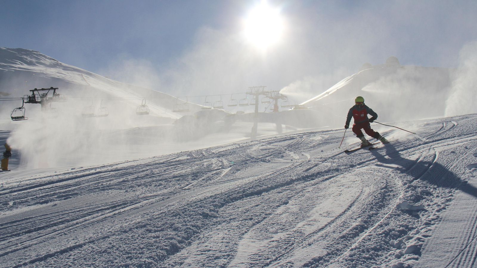 Uno de las estampas que dejó este sábado Sierra Nevada