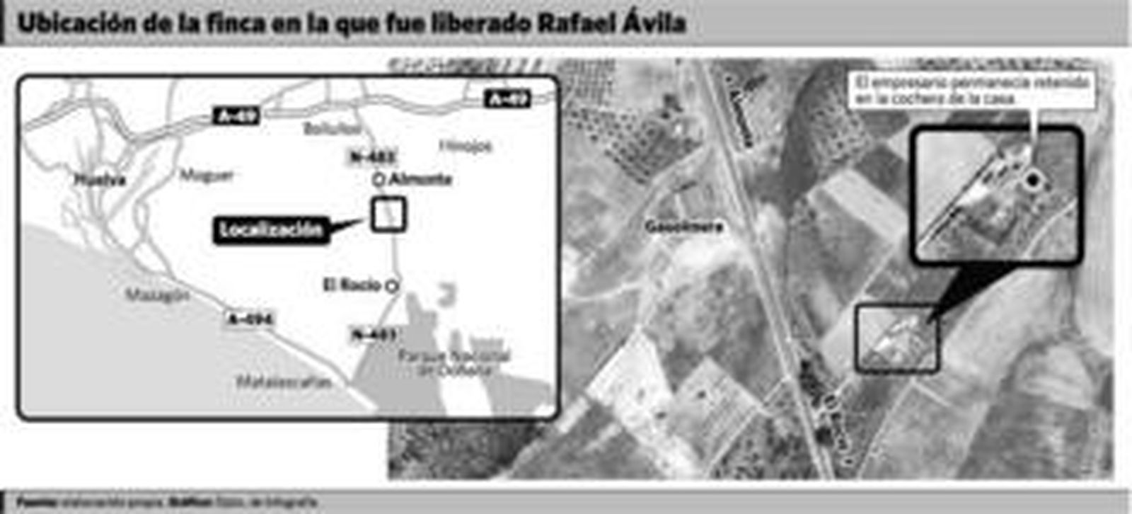 Una de las cámaras de vigilancia que tiene el chalé 'El Retorno'.