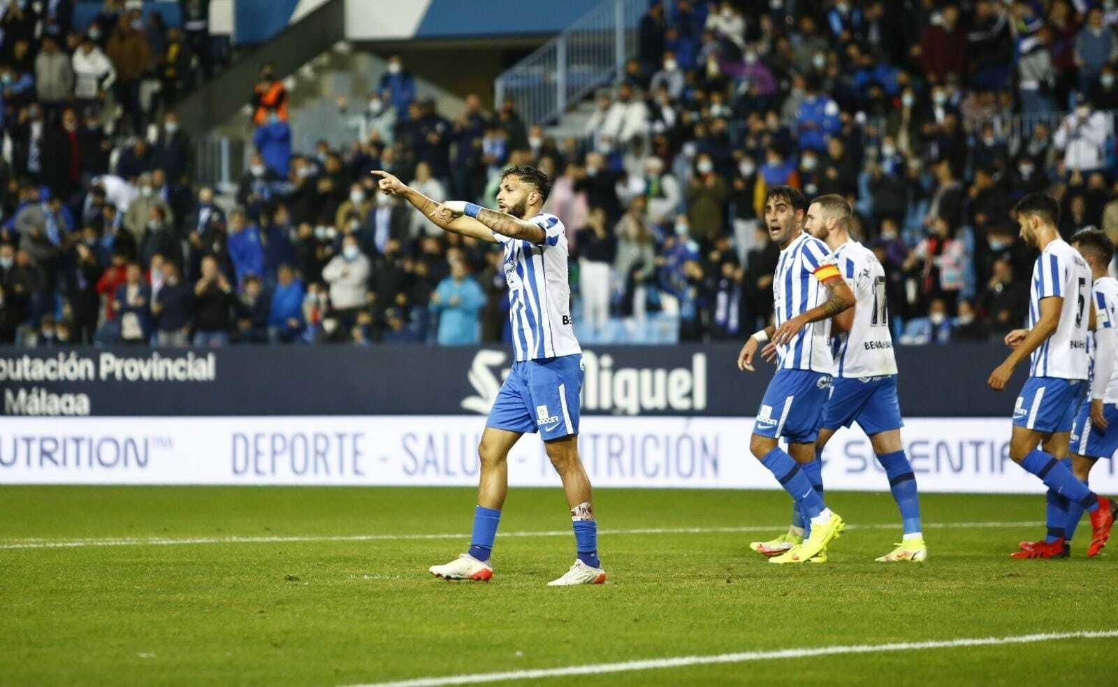 Antoñín celebra su gol ante Las Palmas.