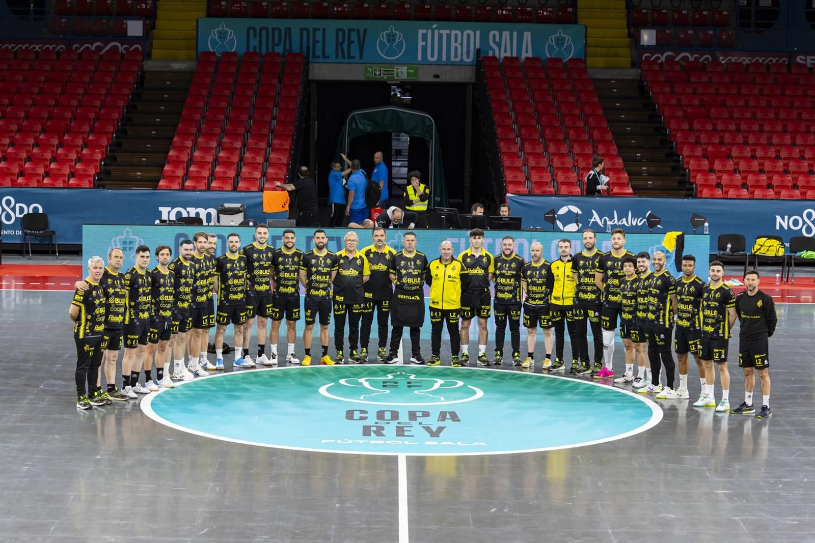 Llegada a Sevilla y último entrenamiento del Jaén Paraíso Interior FS antes de la Copa del Rey