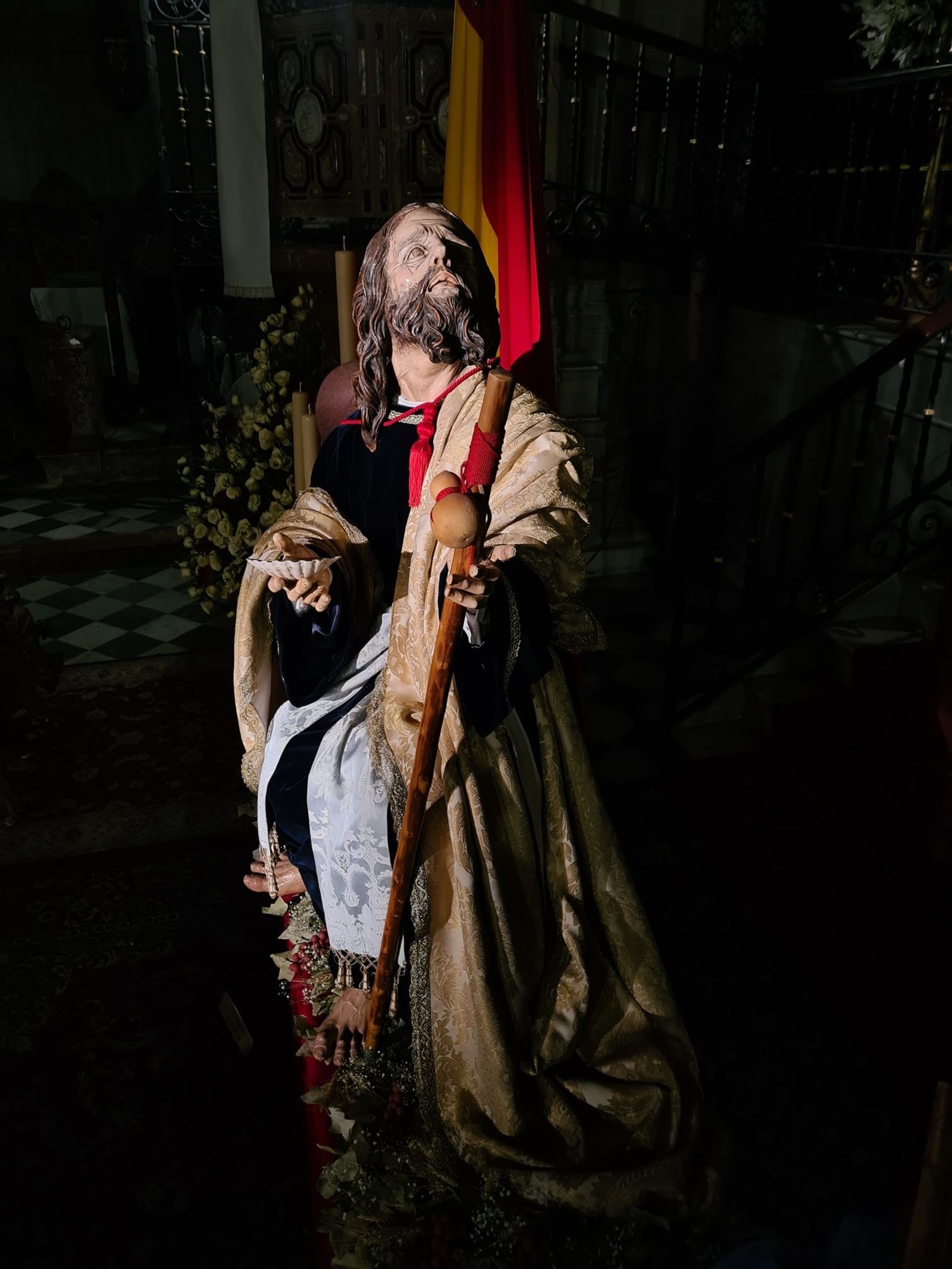 El Apóstol Santiago de la hermandad de la Sagrada Cena.