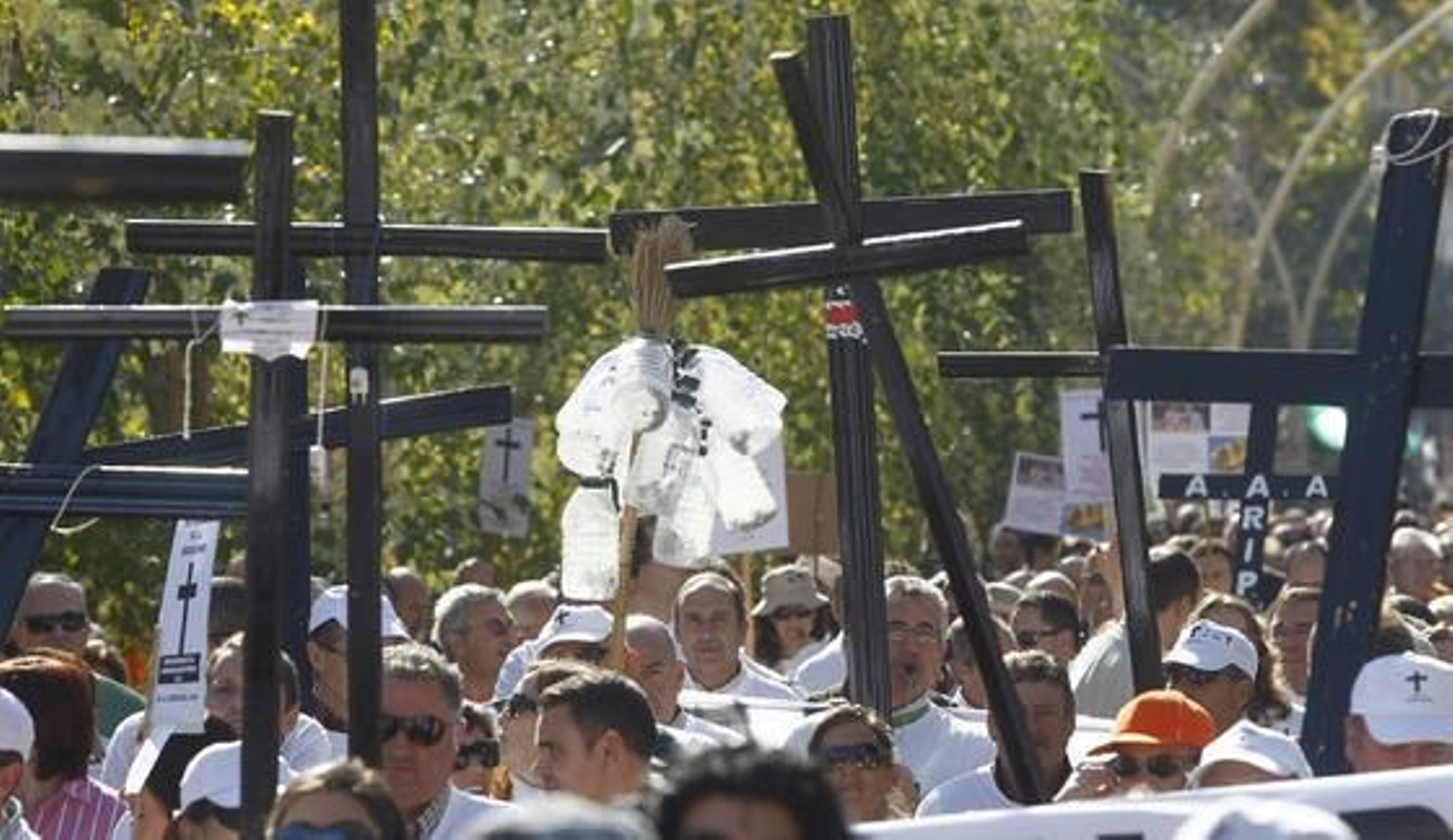Miles de funcionarios se manifestaron desde la Alameda de Hércules hasta el Parlamento andaluz contra el decreto de la Junta bajo el lema 'Defiendo mi derecho y la gestión pública'.

Foto: Antonio Pizarro