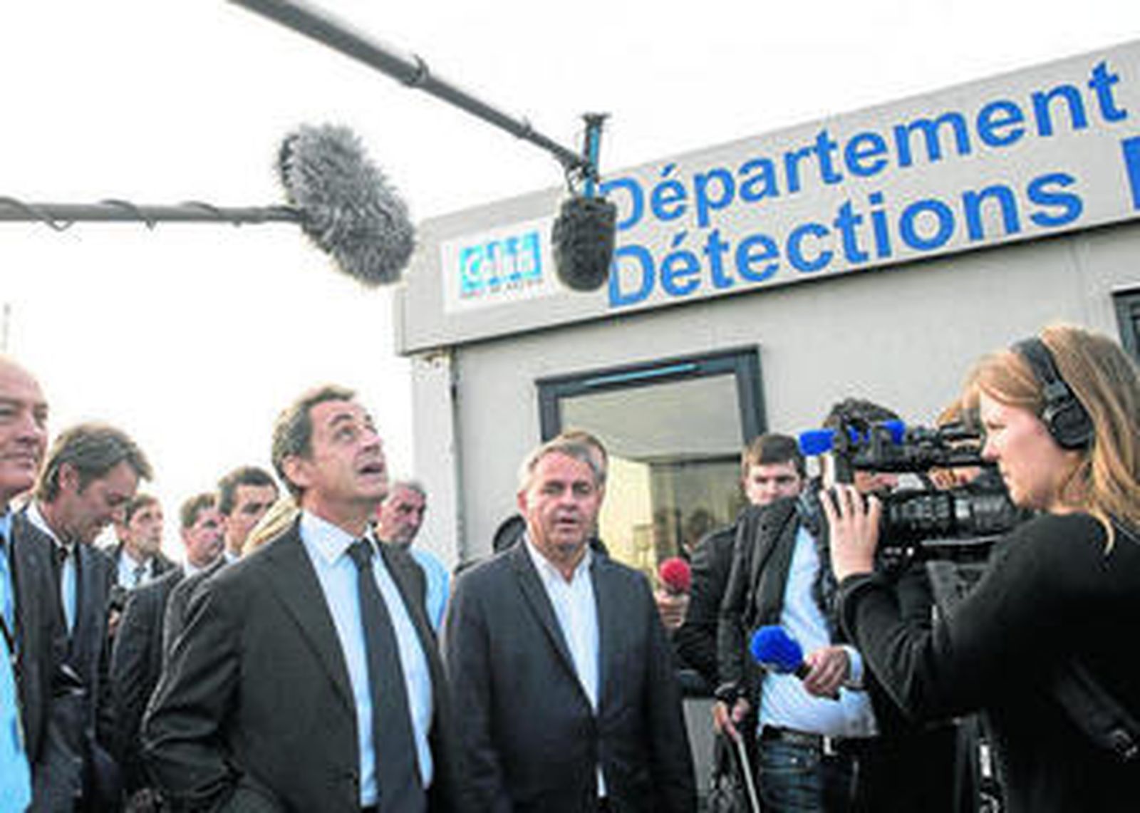 Sarkozy visitó ayer Calais, donde inició su carrera para ser el candidato conservador a las presidenciales galas.