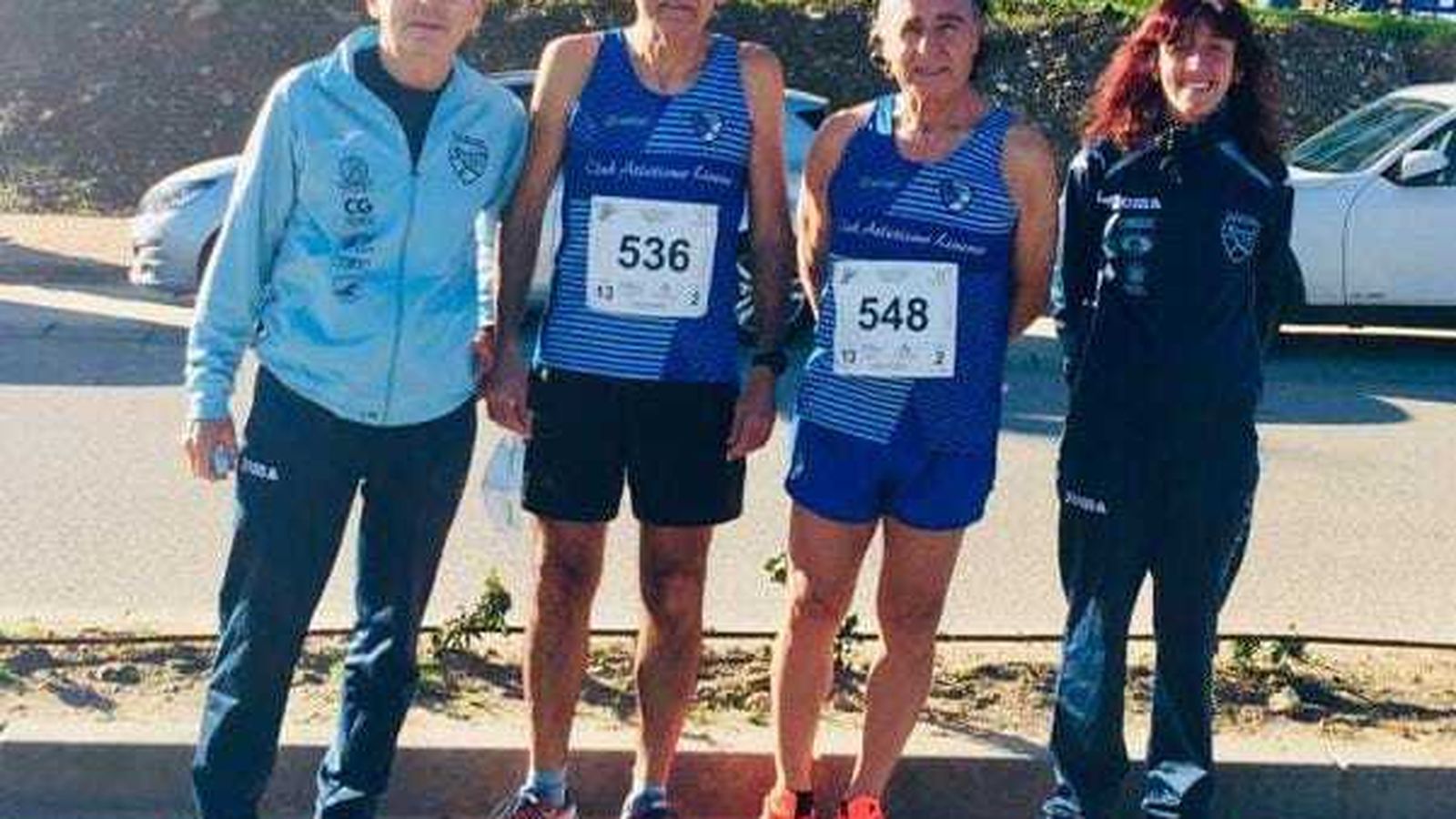 Atletas del CAL en Mijas.