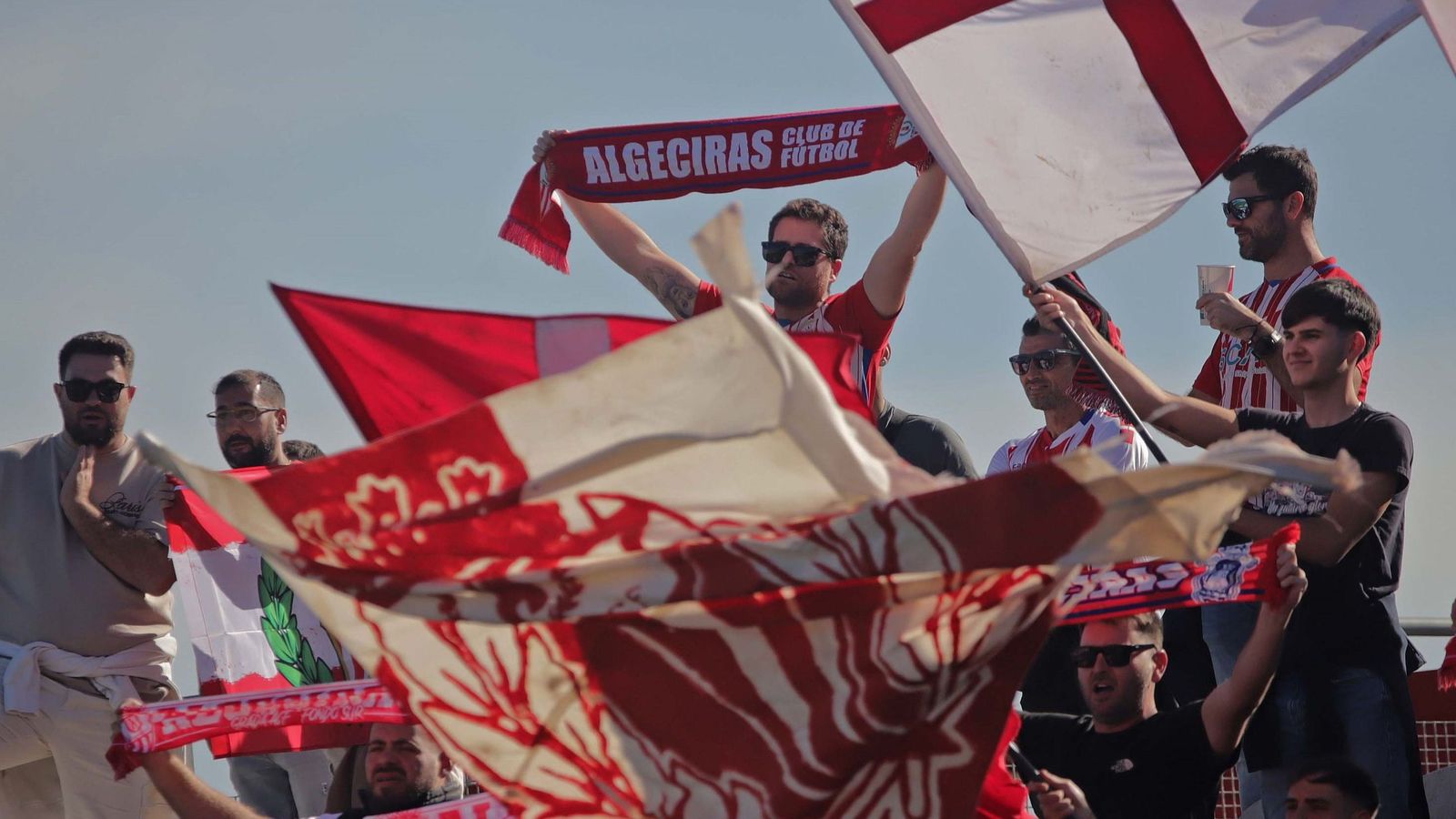 Aficionados algeciristas durante la temporada.