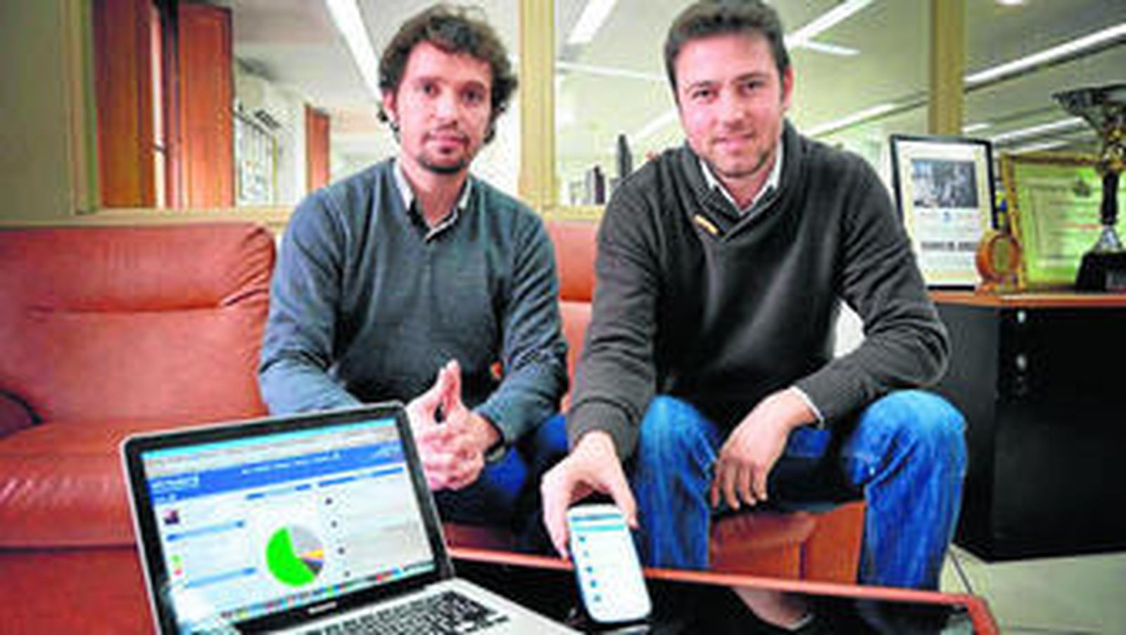 Los dos socios fundadores de 'EvolucionApp', en una imagen reciente.