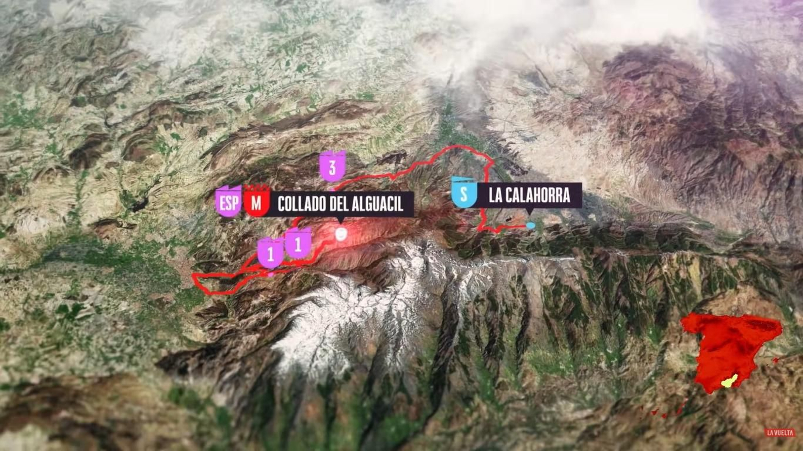 Así serán las etapas que decidirán La Vuelta a España 2026 en Granada