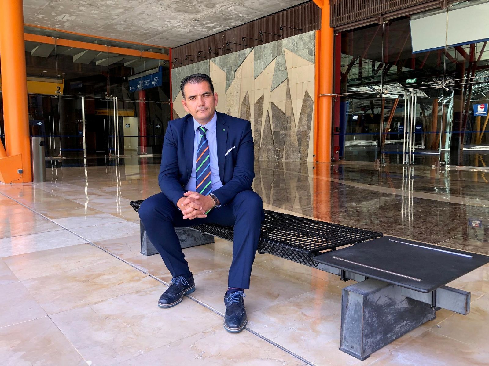 José Ramón González en el Palacio de Ferias de Málaga.