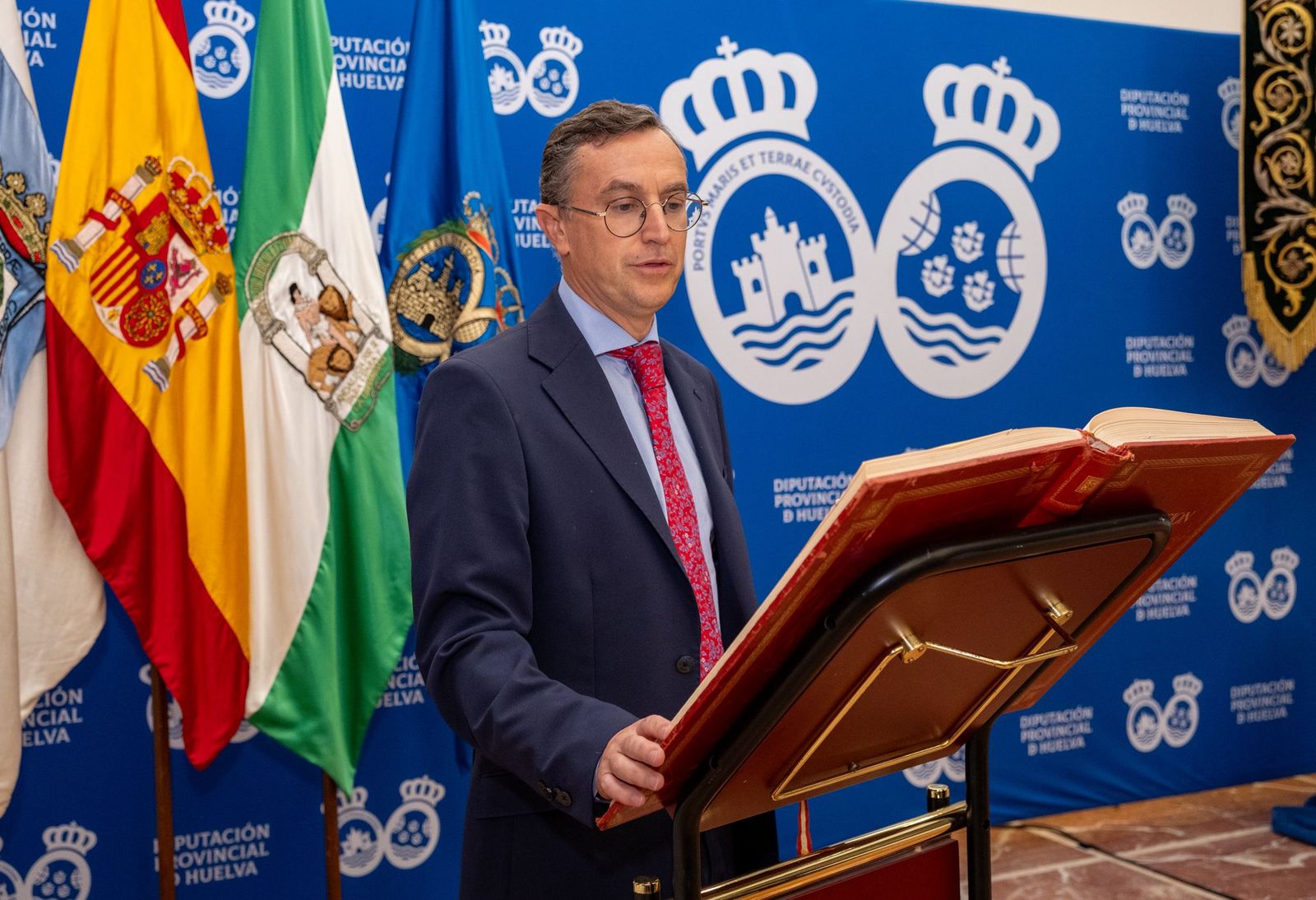 Ignacio Herrera Franco durante su toma de posesión como interventor de la Diputación Provincial.