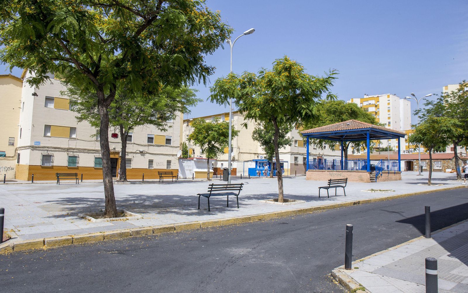 Plaza Juan XXIII, de la Barriada de Pérez Cubillas.