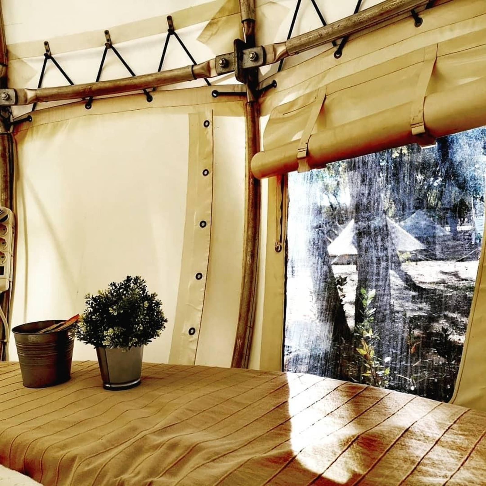 Dormir en una esfera "colgada" de un árbol es posible en este camping de Huelva