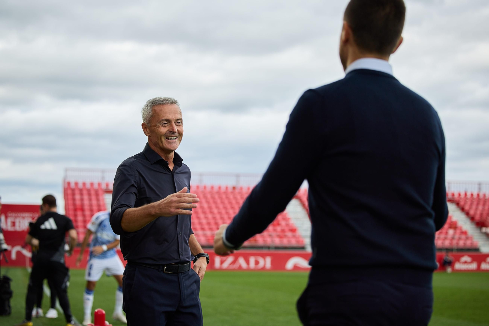 Escribá, en el partido ante el Mirandés