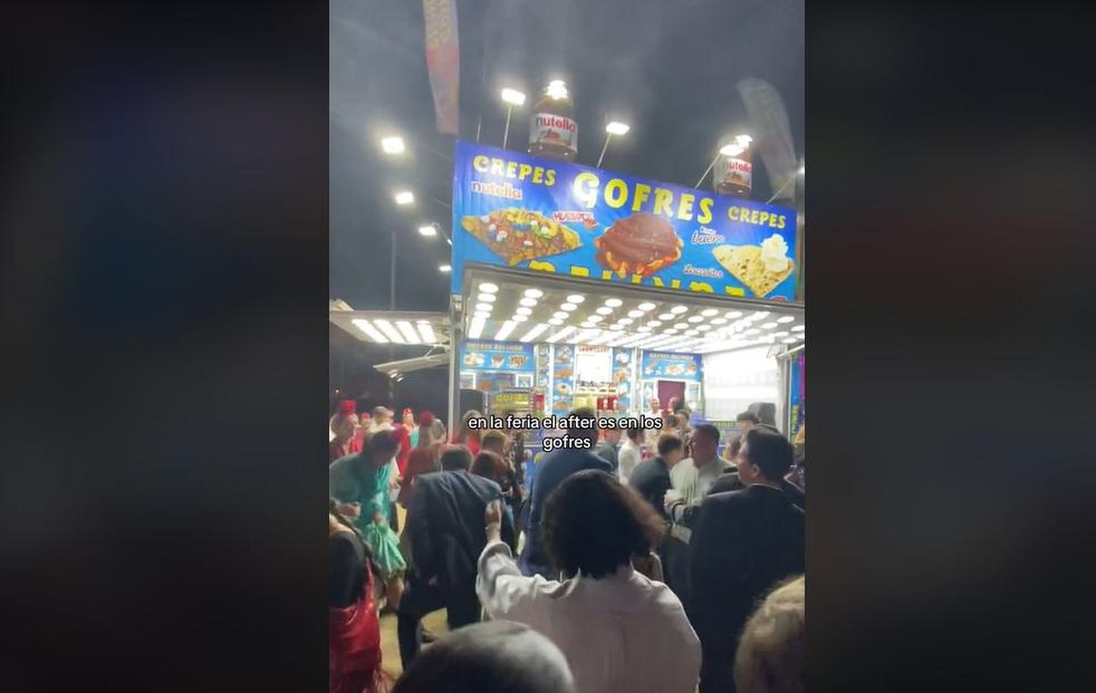 Puesto de gofre de la Feria de Abril