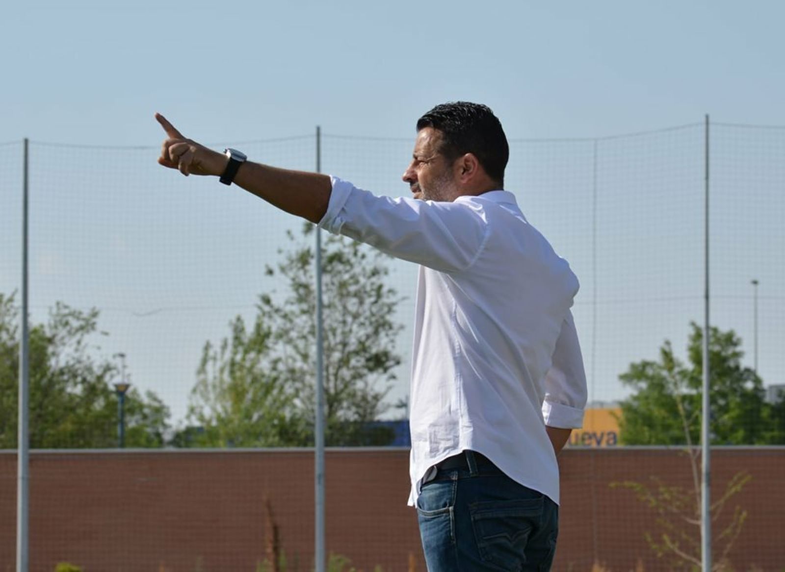 Mere, en un partido con el Fuenlabrada.