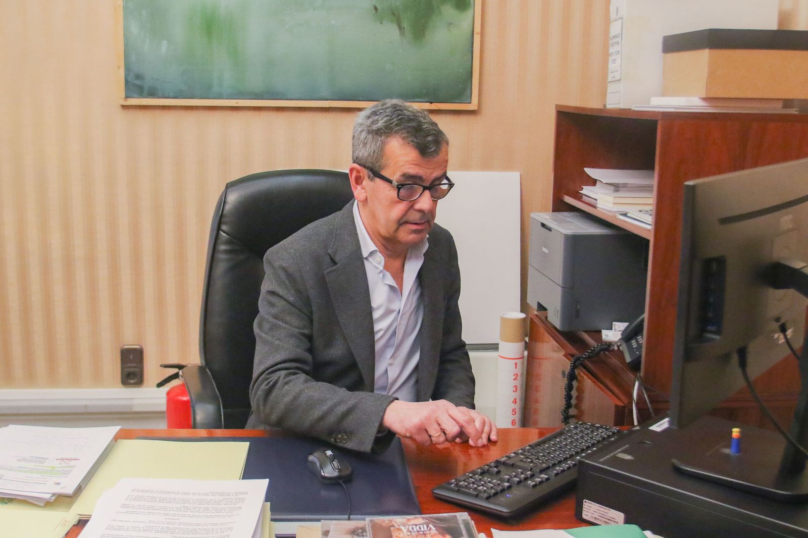 Juan Ramón Ferreira, en una imagen de archivo en su despacho.