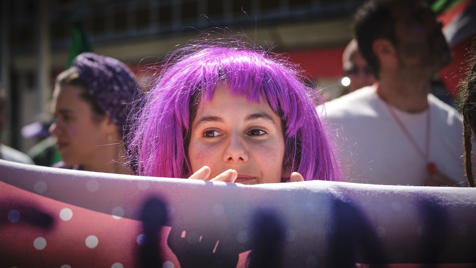 Manifestación por el Día Internacional de la Mujer.