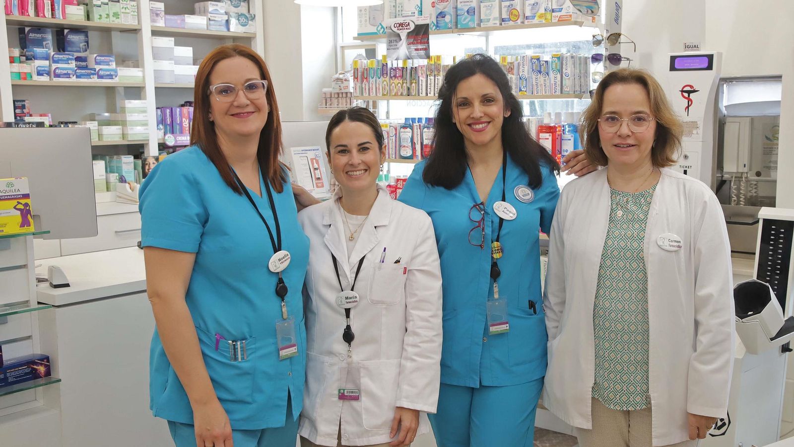 Trabajadoras de la farmacia.