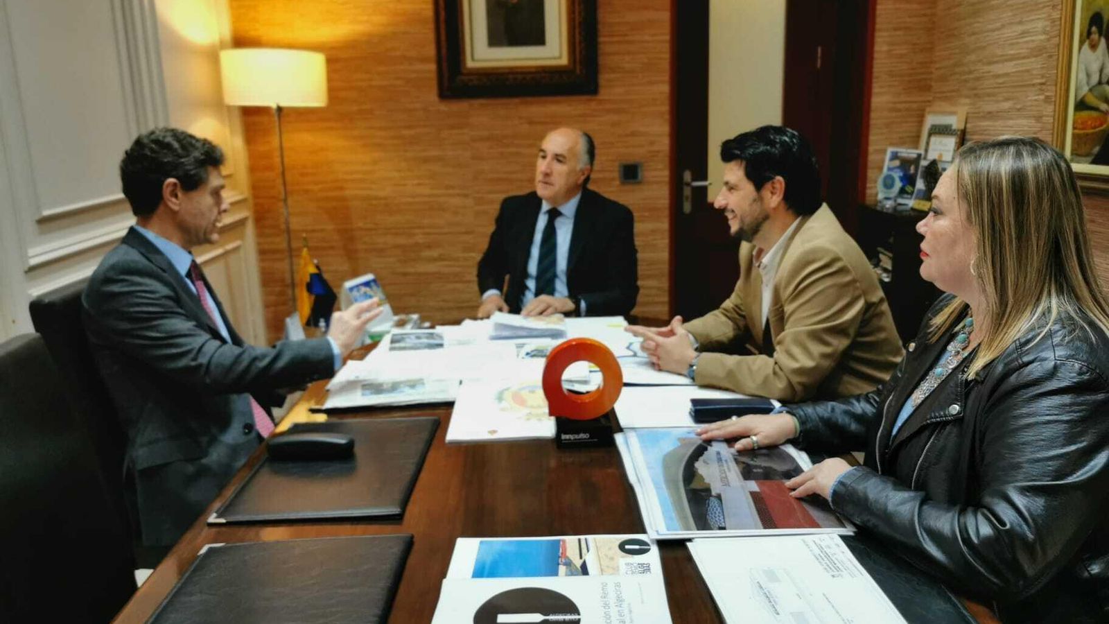 La reunión con el director de Acerinox.