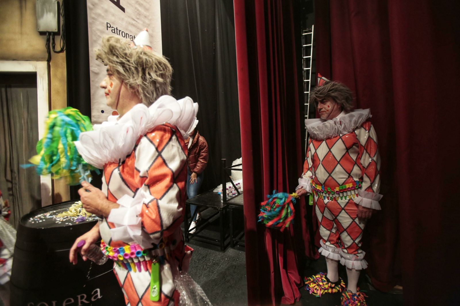 Selu García Cossío, minutos antes de salir a escena 'Estrés por cuatro'.