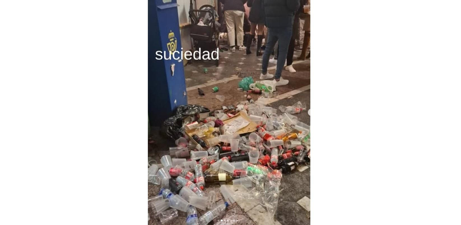 Imagen de denuncia publicada por los vecinos del centro en redes sociales.