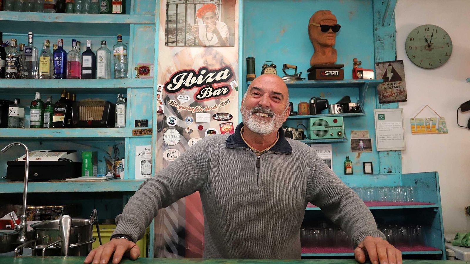 Tente, propietario del mítico Bar Ibiza en Huelva Tente, propietario del mítico Bar Ibiza en Huelva