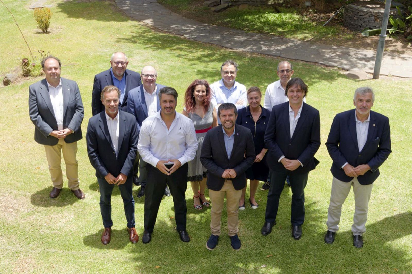 Rectores que han acudido a la cumbre universitaria canario-andaluza en La Laguna.