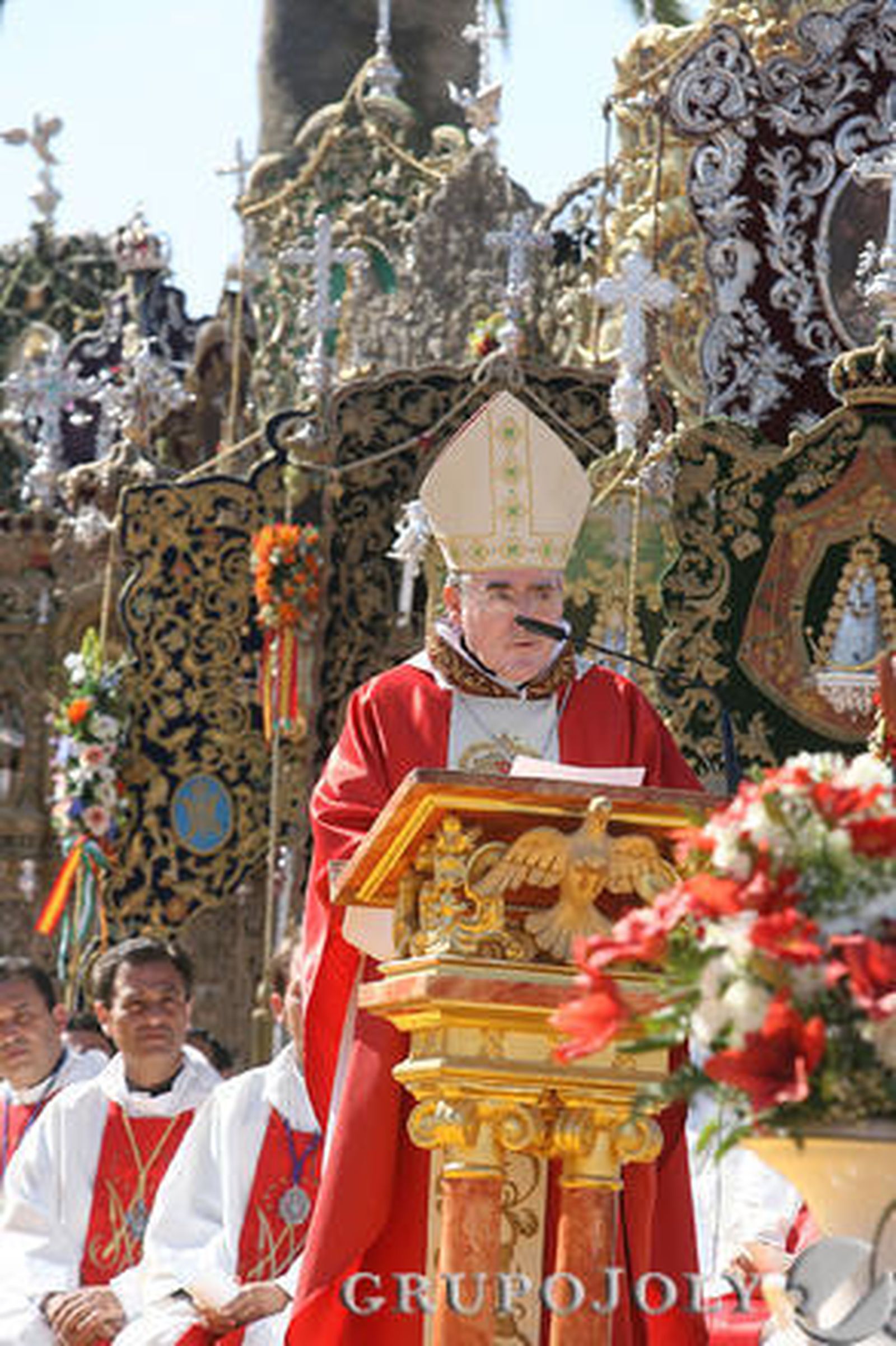 Las imágenes de la misa de romeros
