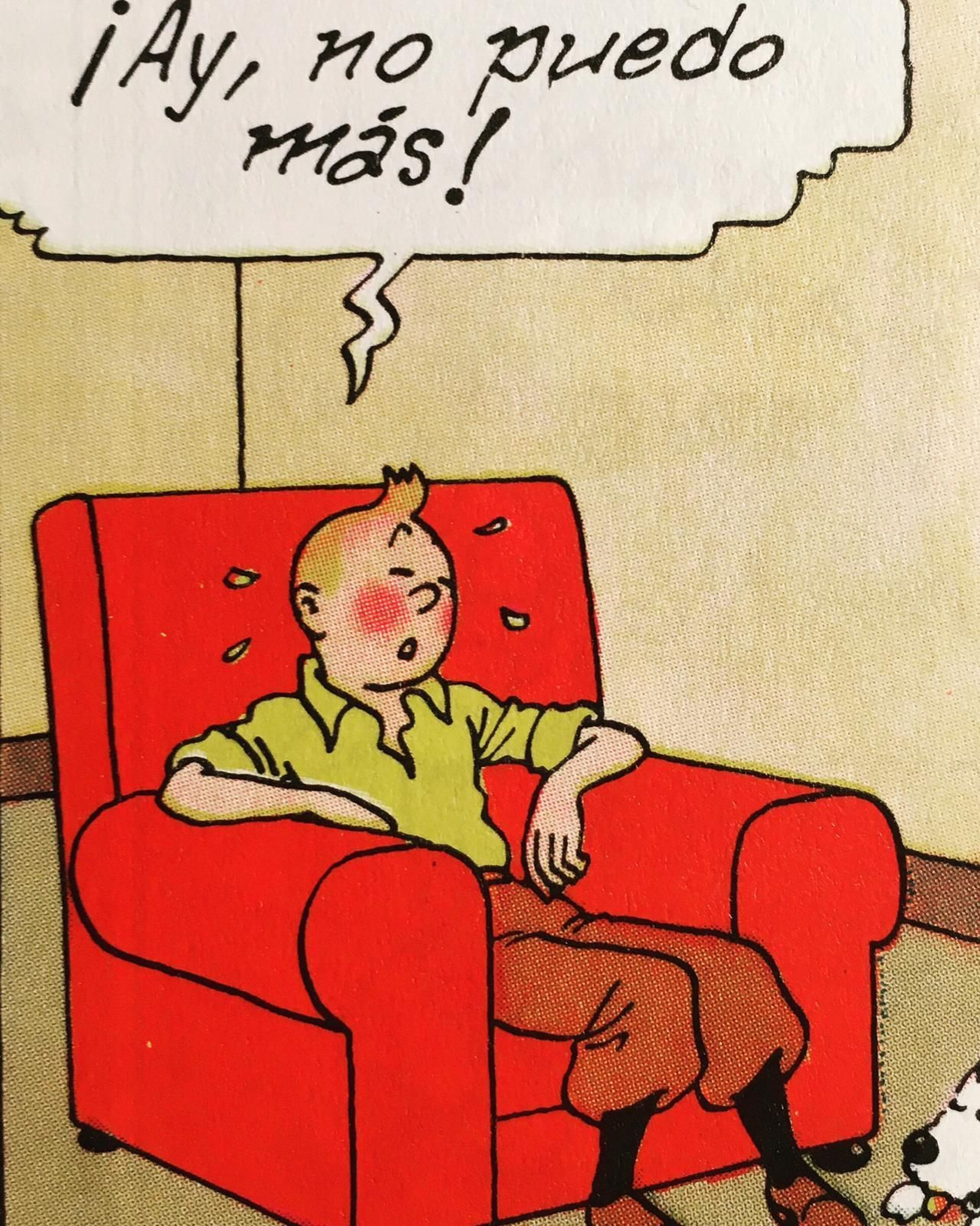 Una viñeta de 'La estrella misteriosa', décimo álbum de 'Las aventuras de Tintín' de Hergé.