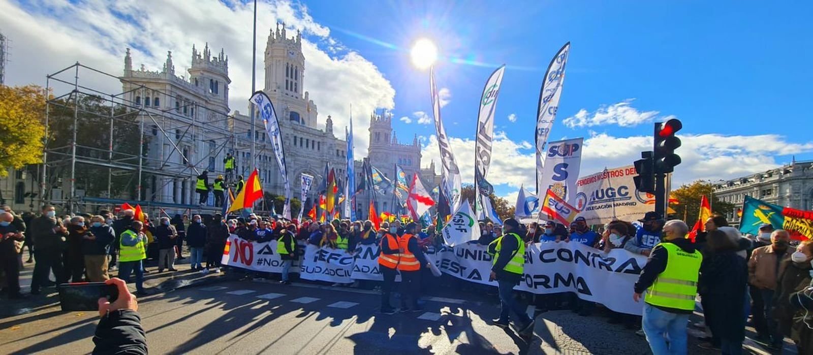 Cabecera de la manifestación.