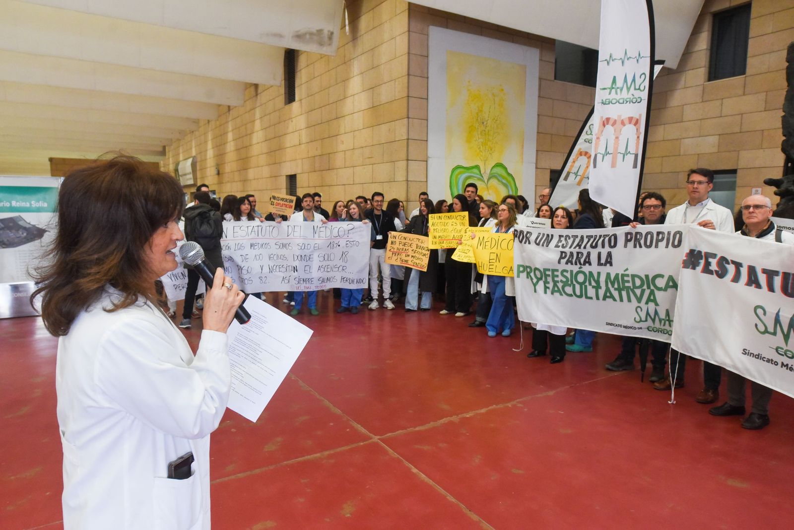 Las imágenes de la marcha de los médicos cordobeses por un estatuto propio y la mejora de sus condiciones laborales