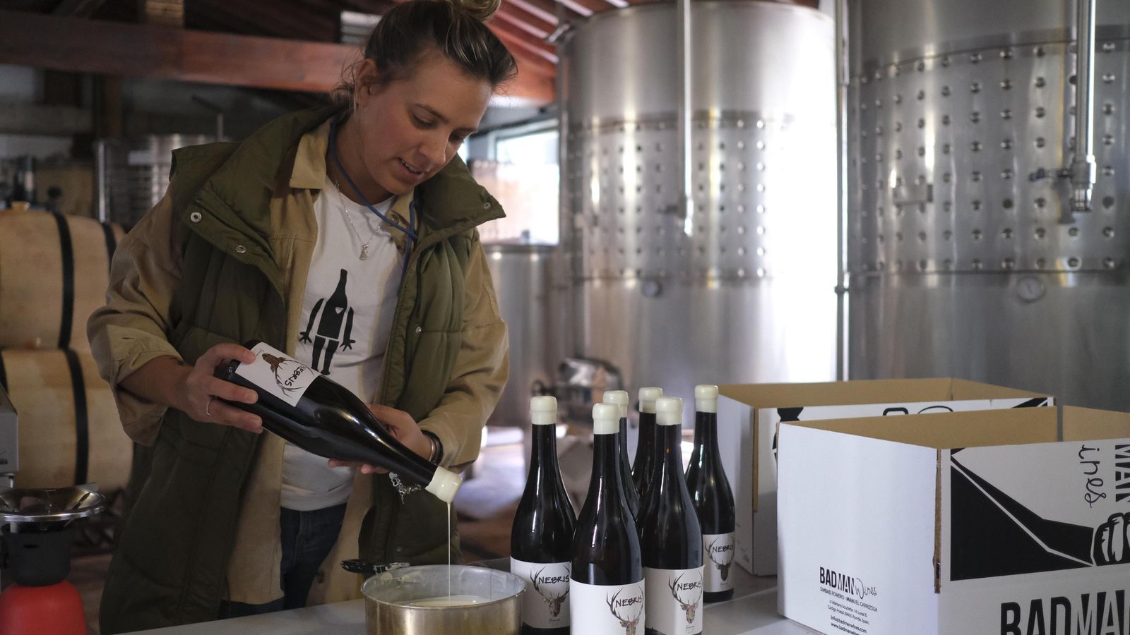 Sandra Morillas es una de las jóvenes a la que asesoran y ya cuenta con sus propios vinos.