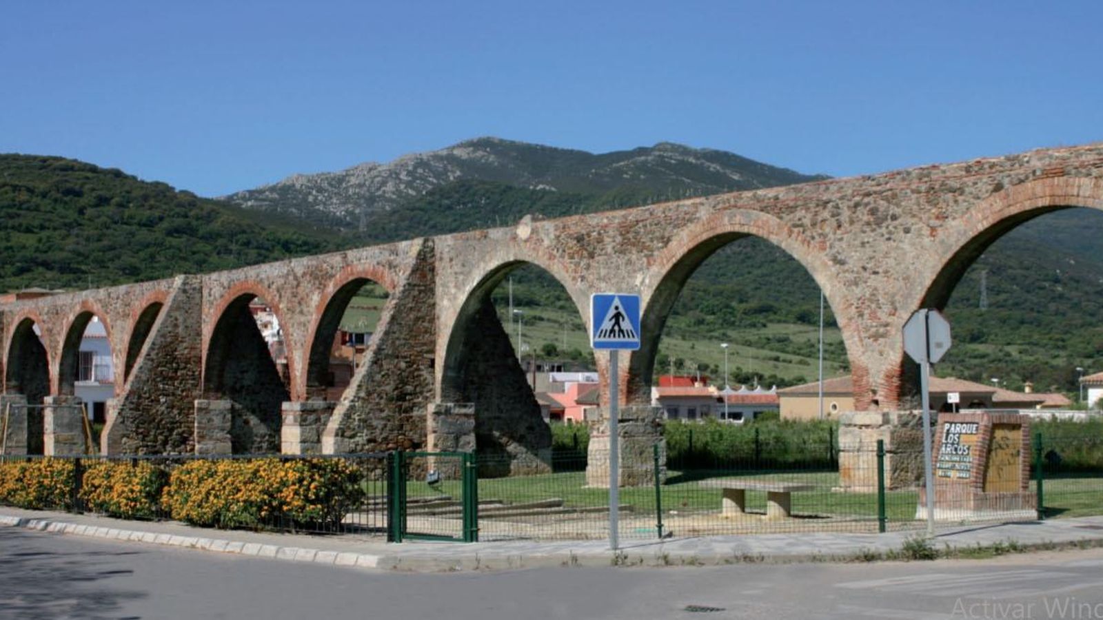 Tramo del acueducto construido entre 1841 y 1845 en la barriada del Cobre en la actualidad.