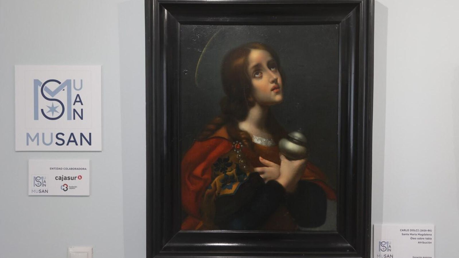 Santa María Magdalena, de Carlo Dolci, que se expone en el Convento del Santo Ángel.