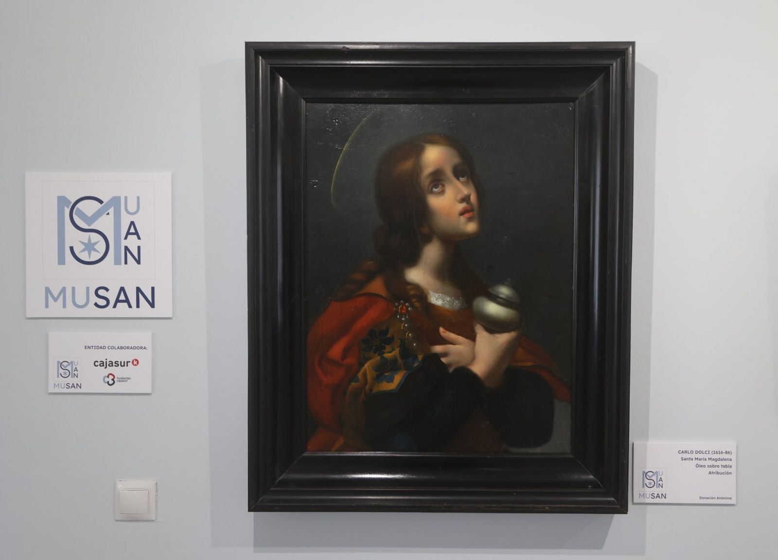 Santa María Magdalena, de Carlo Dolci, que se expone en el Convento del Santo Ángel.