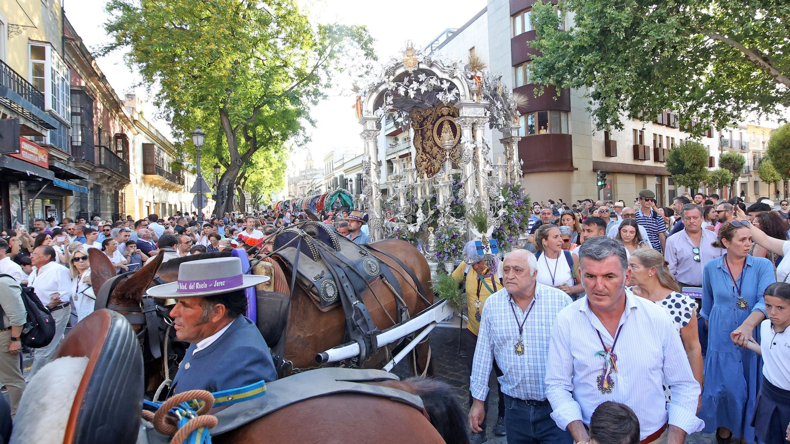 Vuelta a Jerez de la hermandad del Rocío