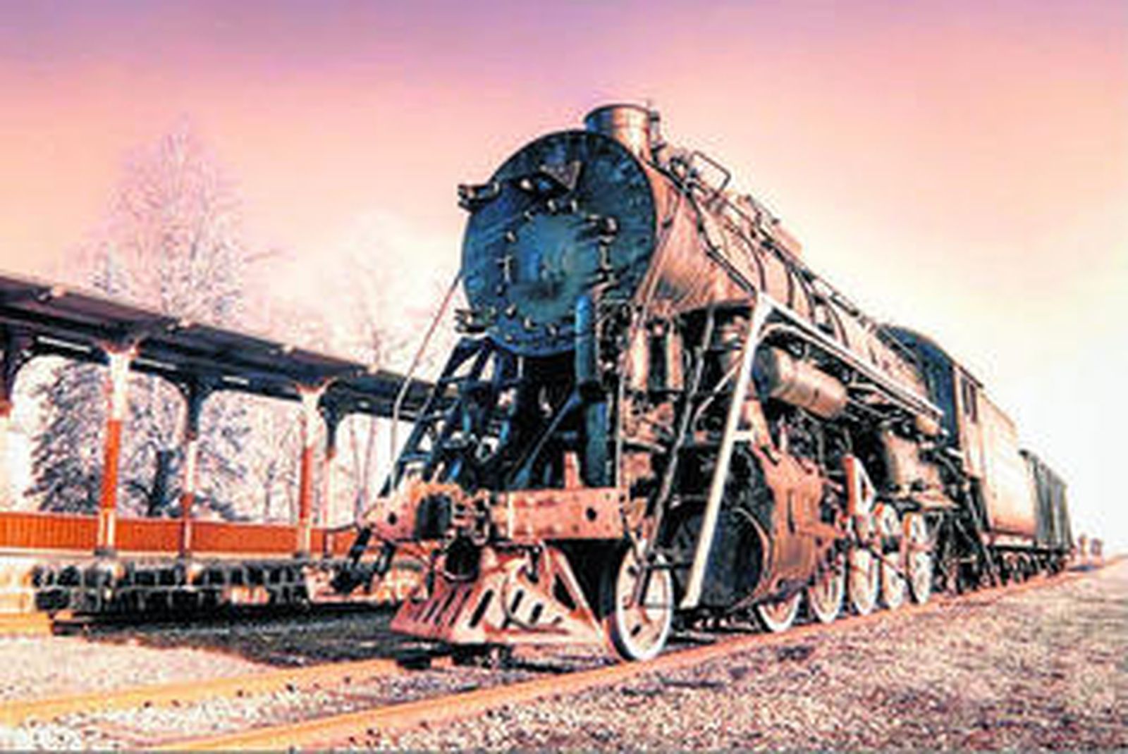 Una locomotora antigua, el curso versará sobre este transporte.