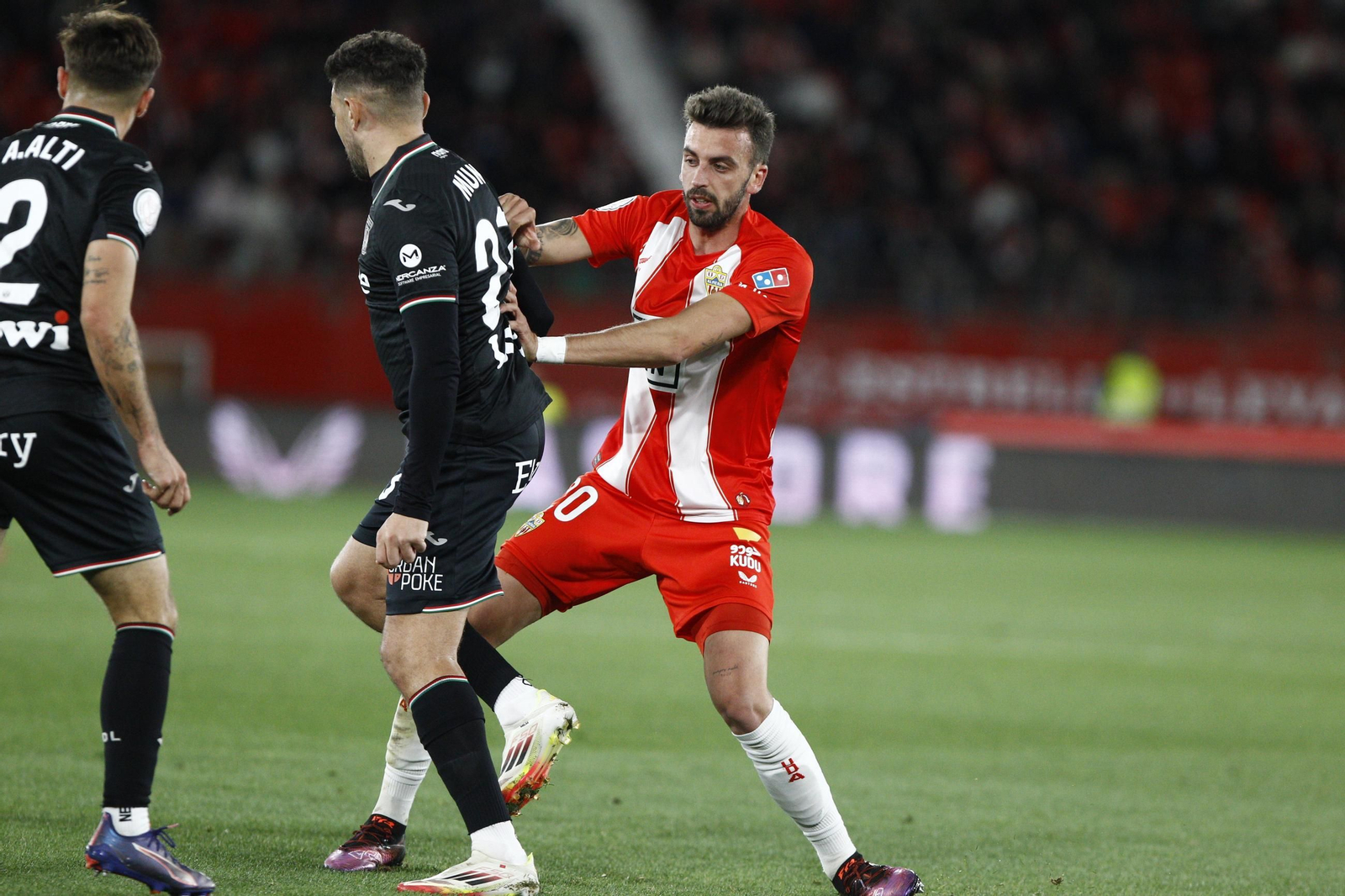 El partido U.D. Almería-C.D. Leganés de Copa del Rey, en imágenes
