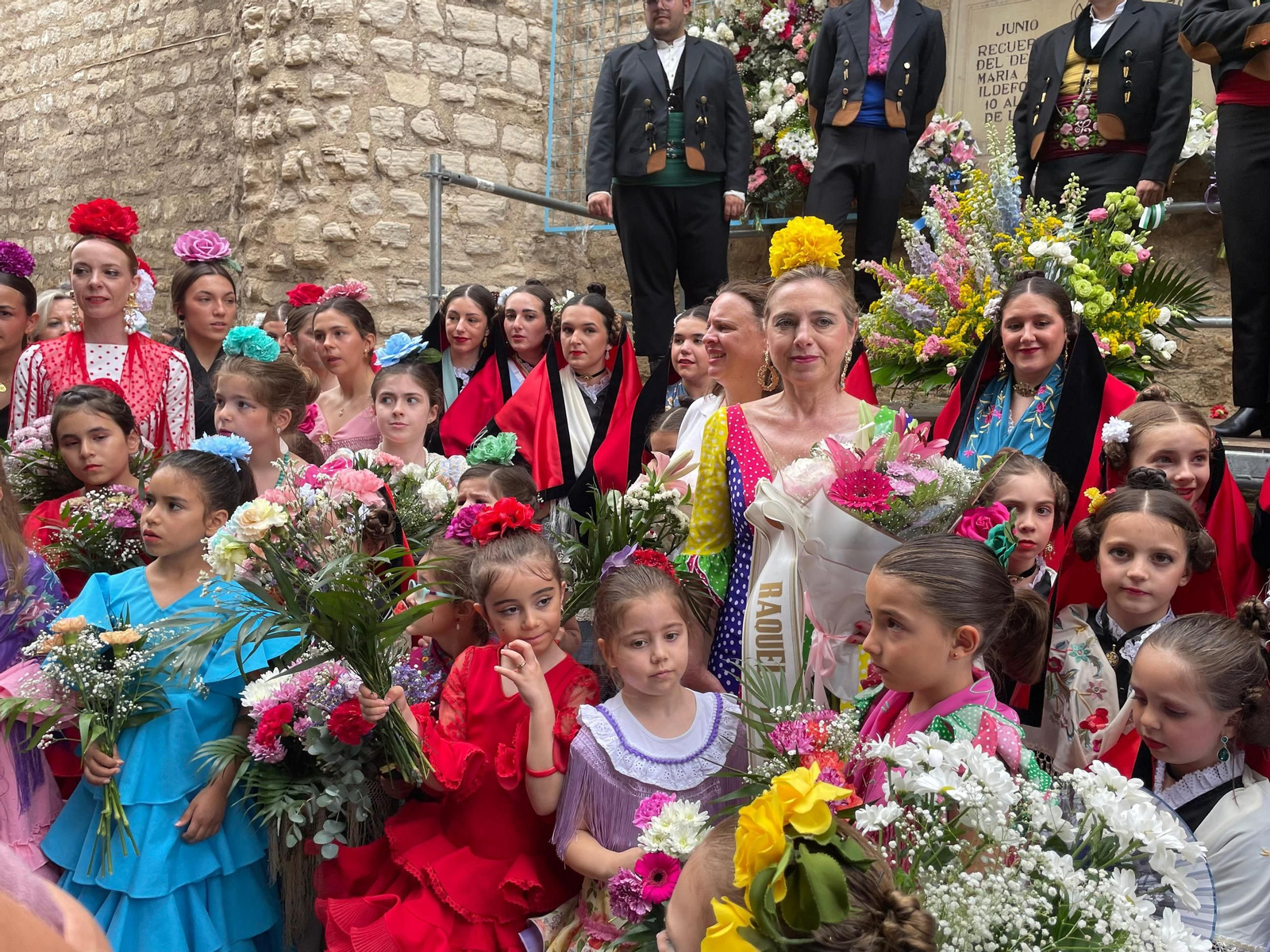 Ofrenda floral a la Virgen de la Capilla, en imágenes