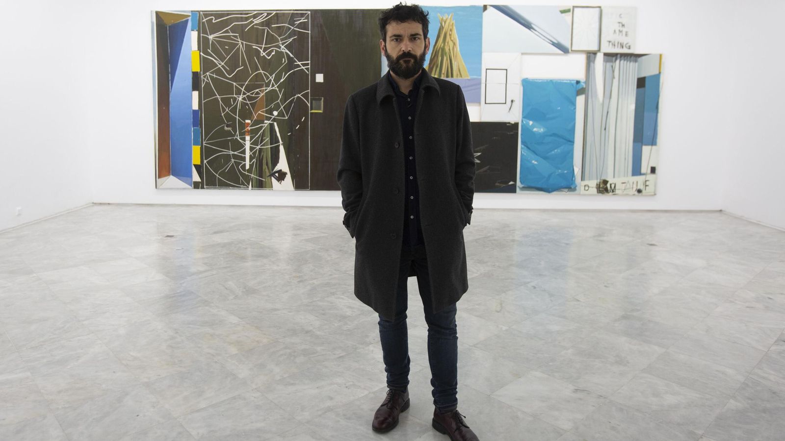 Rubén Guerrero, en la exposición que le dedicó el CAAC.