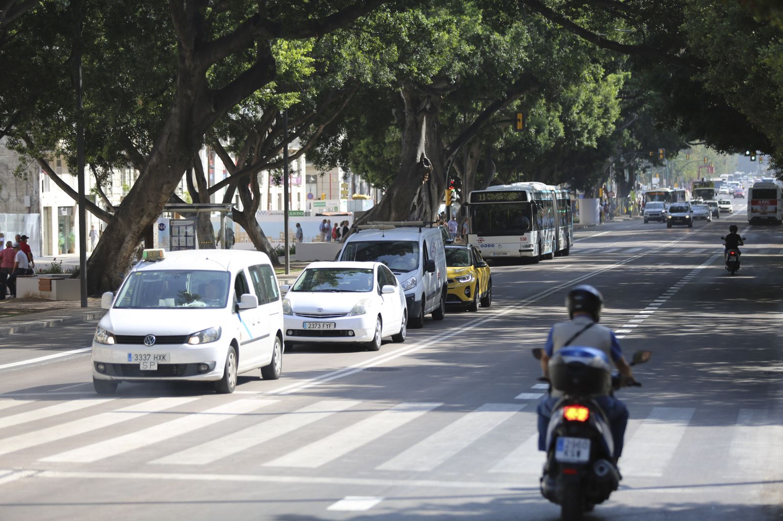 La Alameda Principal abierta al tráfico privado