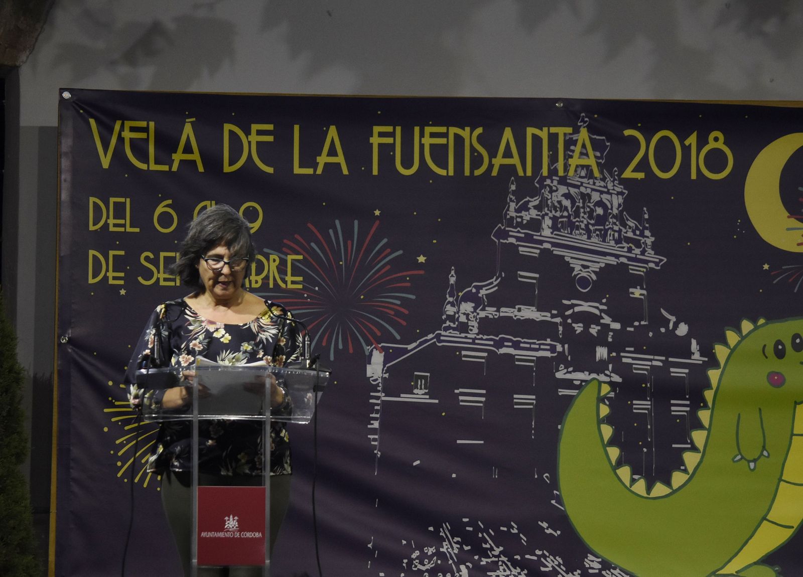 Galisteo, durante un momento del pregón.