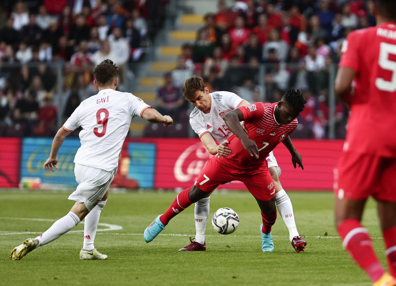 El Suiza - España de la Nations League, en imágenes