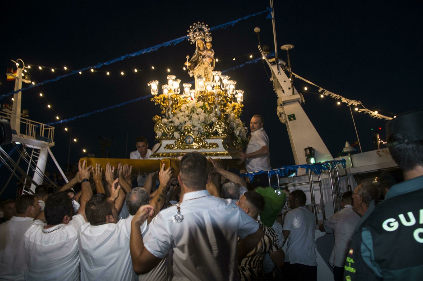 Las imágenes de la procesión de la Virgen del Carmen