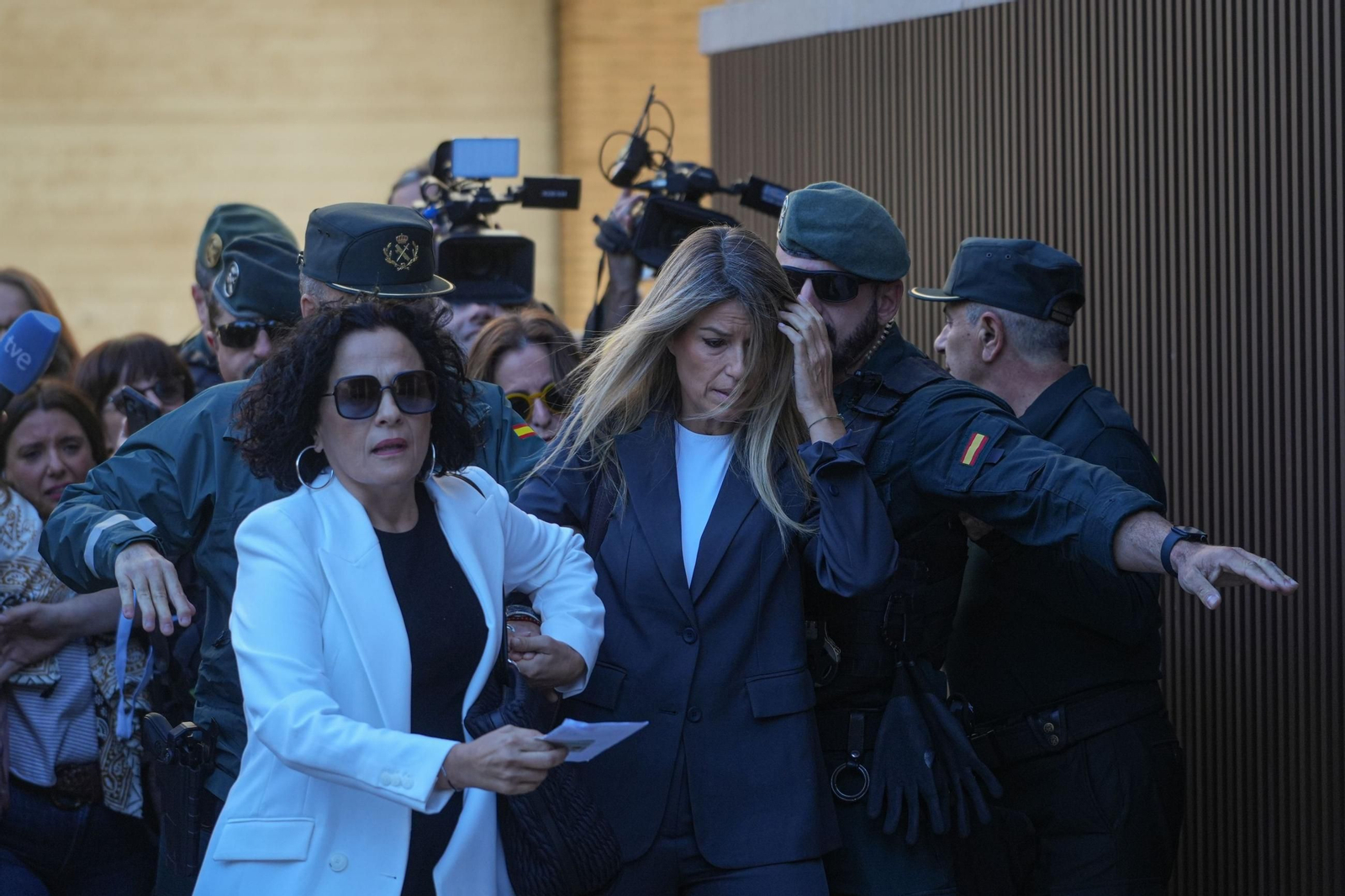 Maribel Vilaplana a su llegada a los juzgados